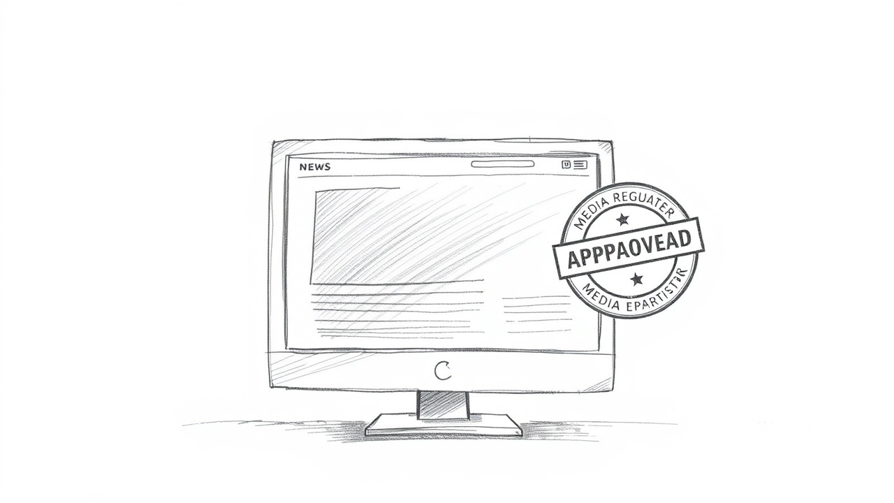 Веб-сайт СМИ со знаком соответствия