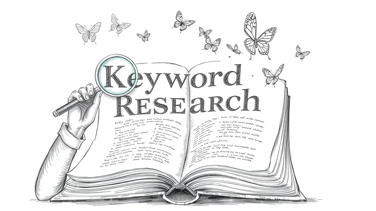 исследование ключевых слов с лупой