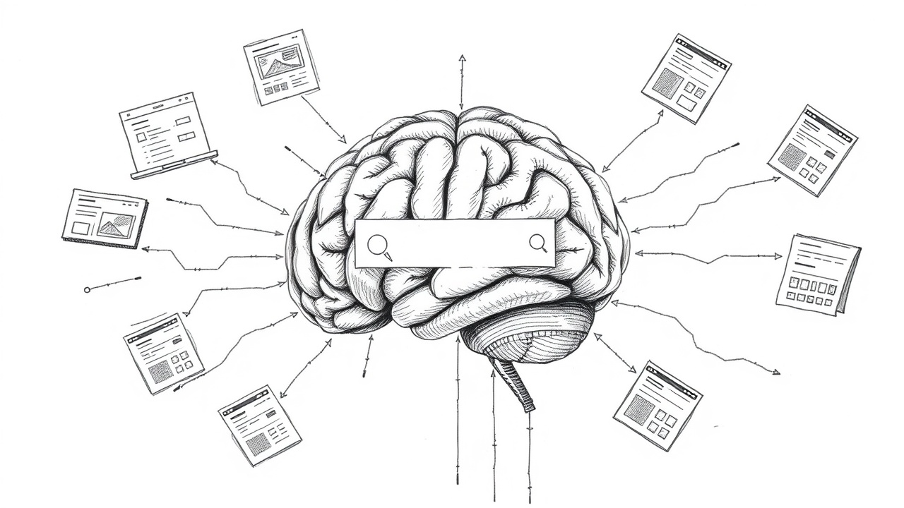 ИИ-мозг синтезирует ответ из веб-страниц
