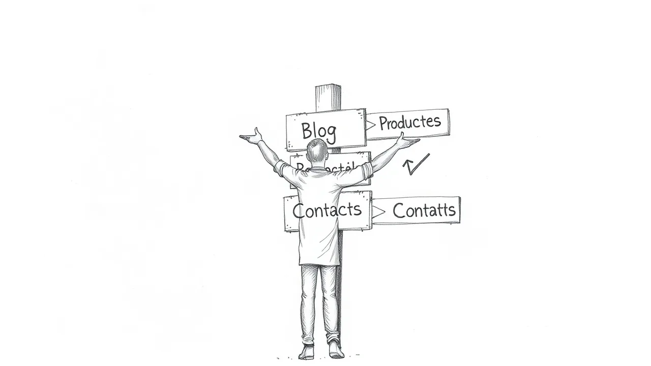 указатель навигации по сайту, внутренние ссылки