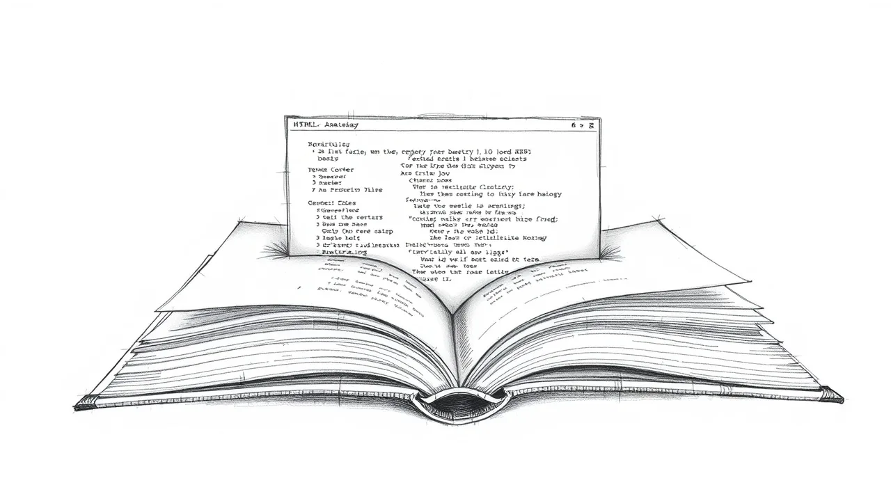 книга превращается в веб-сайт на экране