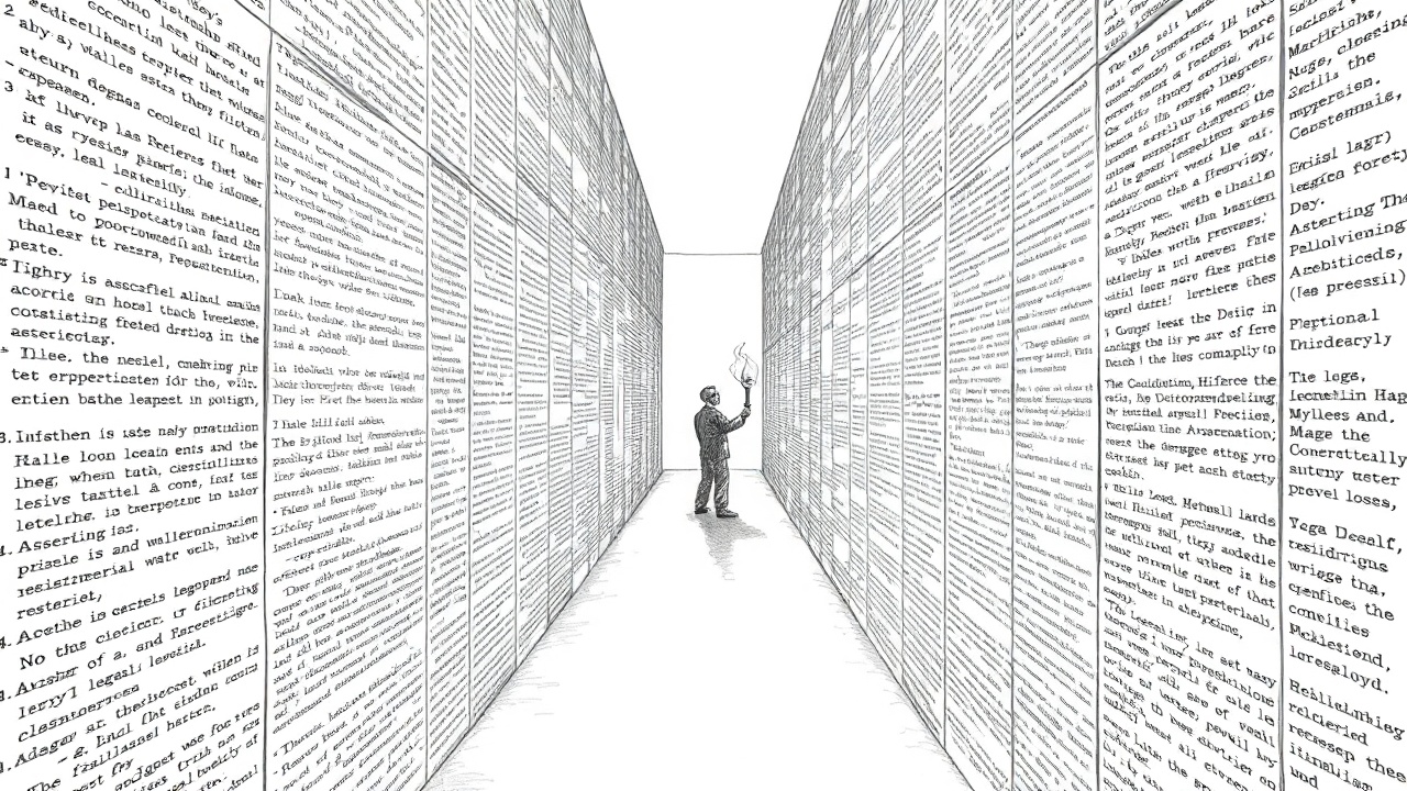 Лабиринт правовых норм освещается факелом