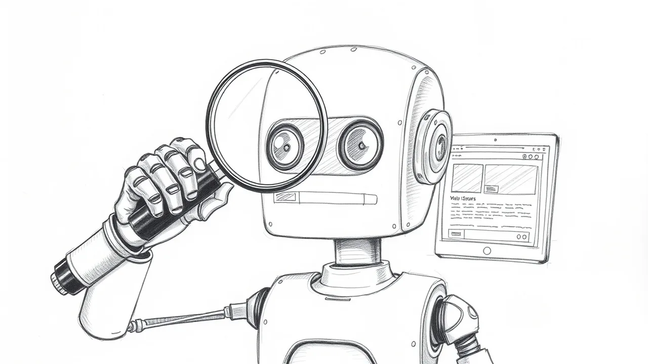 робот проверяет техническое SEO сайта