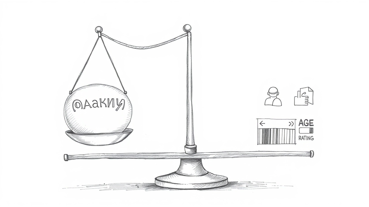 Баланс между законом и элементами сайта