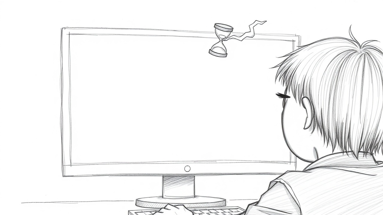 Пользователь ждет загрузки пустого экрана