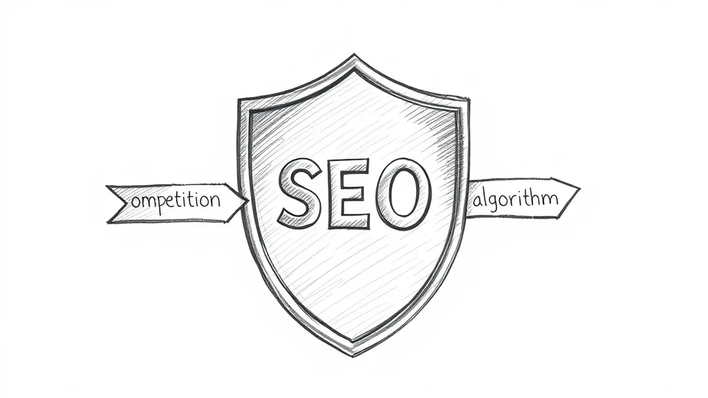 щит SEO отражает стрелы конкуренции