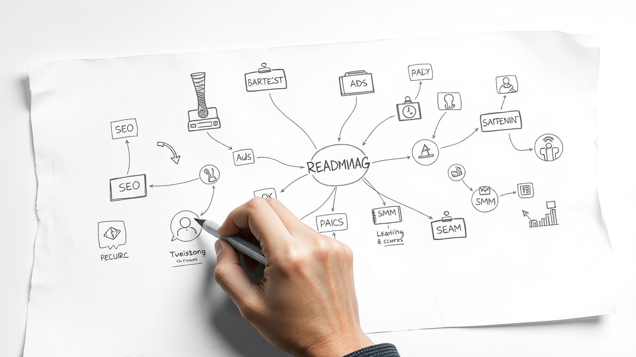 Стратег рисует дорожную карту digital-маркетинга