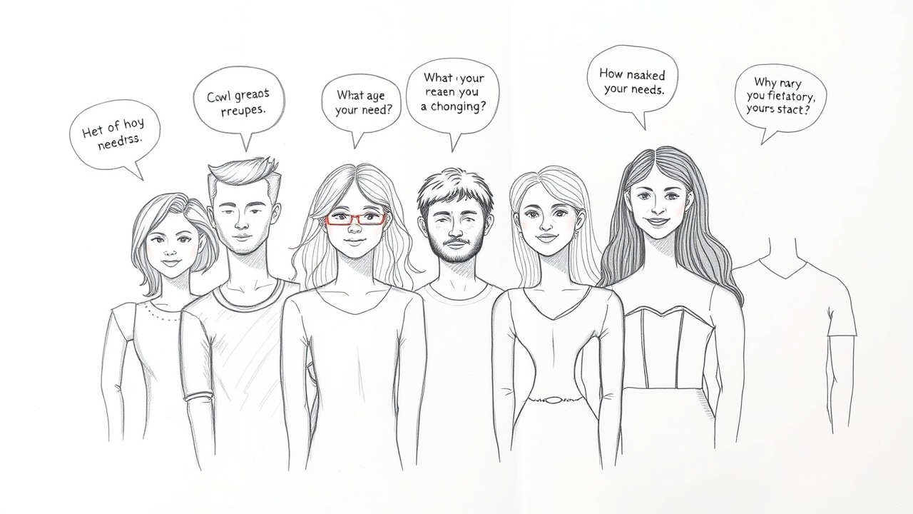 стилизованные портреты целевой аудитории сайта