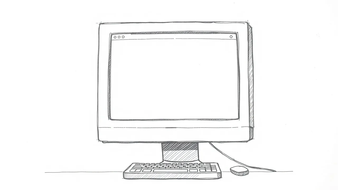 первый в мире сайт на старом мониторе