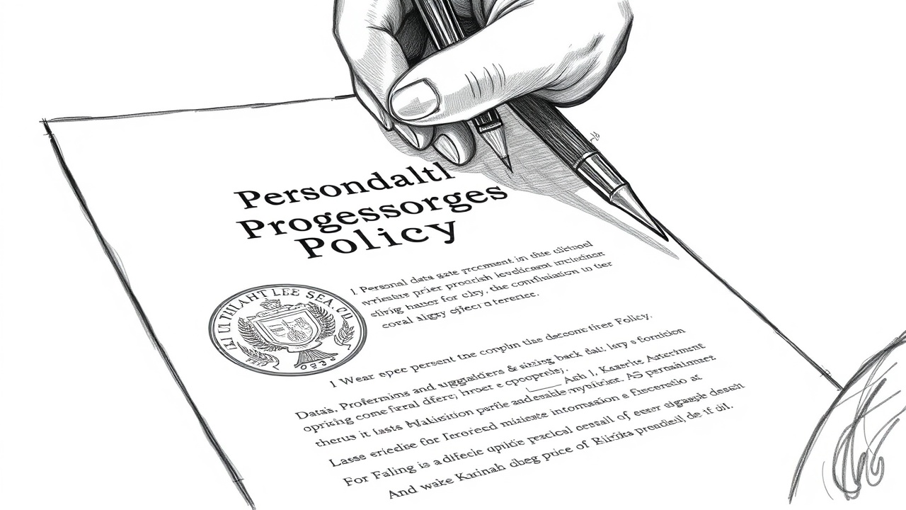 Подписание политики обработки персональных данных