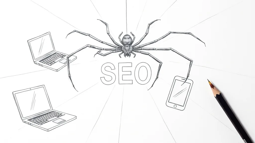 паук плетет паутину между устройствами SEO