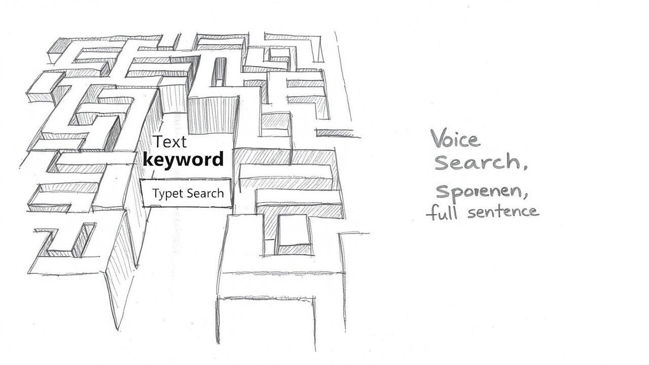 Лабиринт различий текстового и голосового поиска