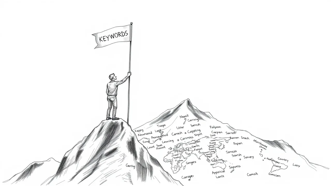 установка флага ключевых слов на вершине