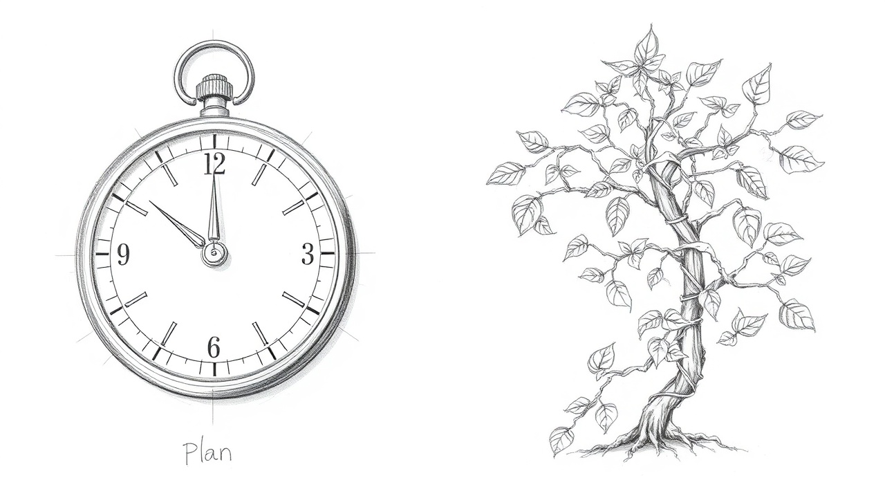 Сравнение жесткого плана и гибкой стратегии