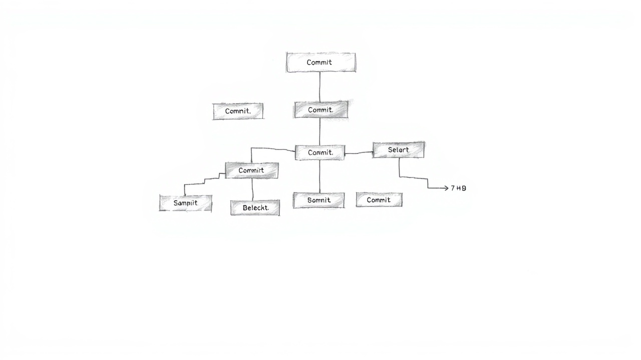 диаграмма системы контроля версий Git