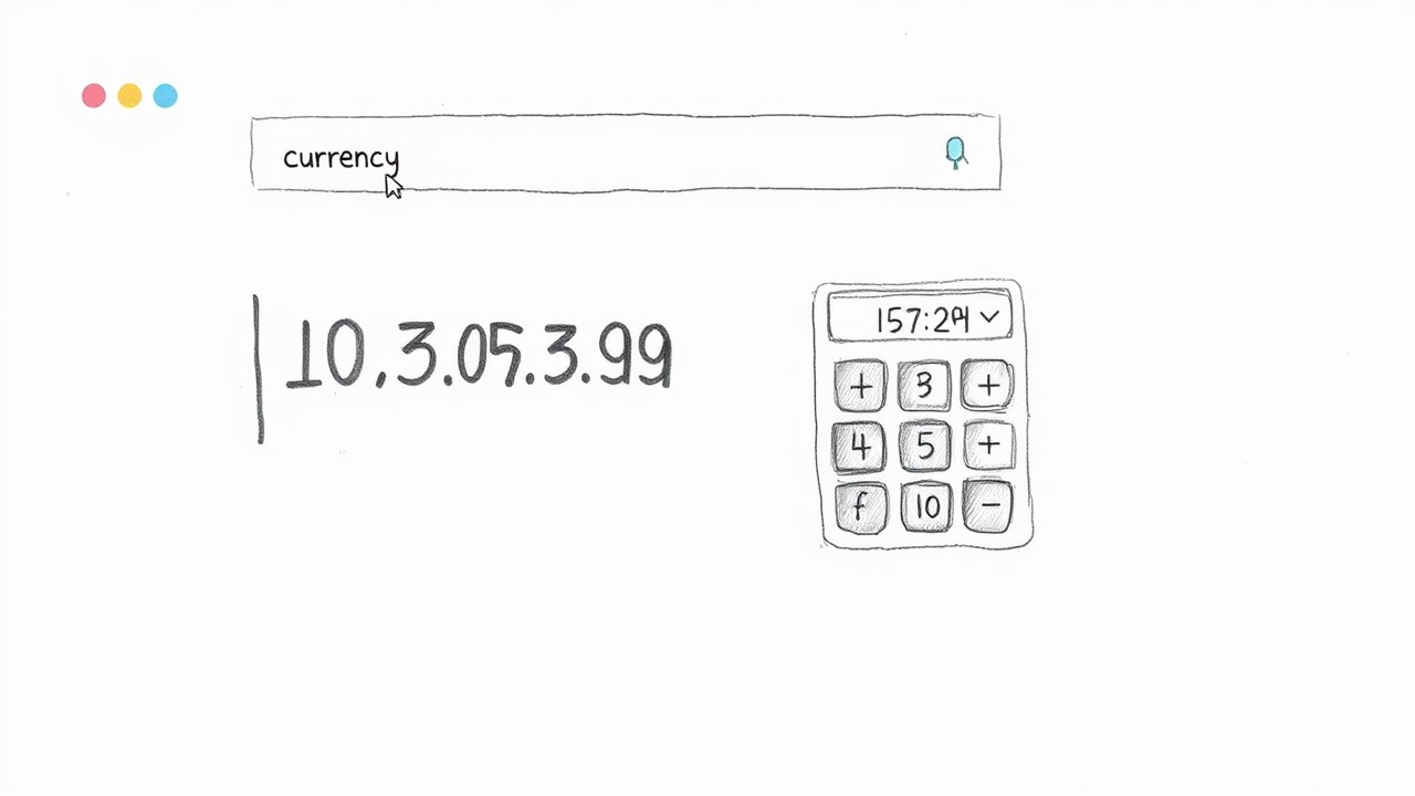 Встроенный конвертер валют в выдаче