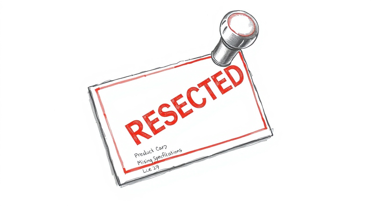 карточка товара не прошла модерацию