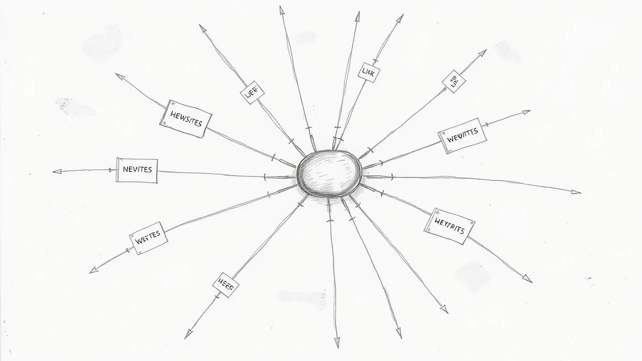 сеть внешних ссылок, ведущих к авторитетному сайту