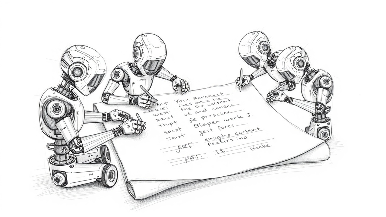 автономные AI-агенты пишут контент