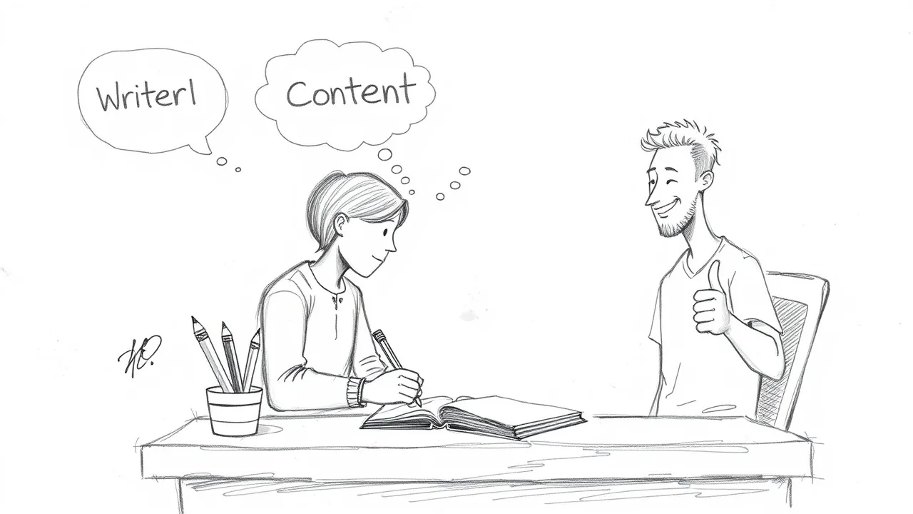 создание контента с ключевыми словами для пользователя