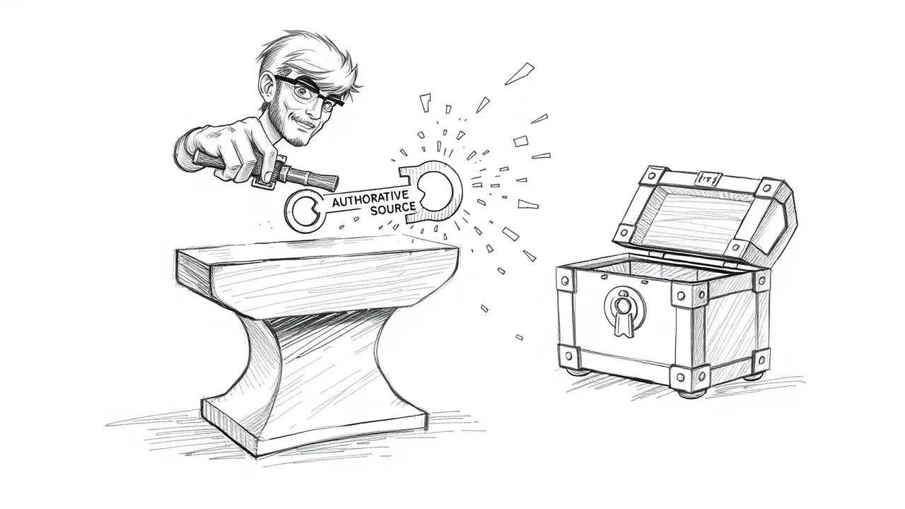 Создатель кует ключ 'Авторитетный источник' для AI
