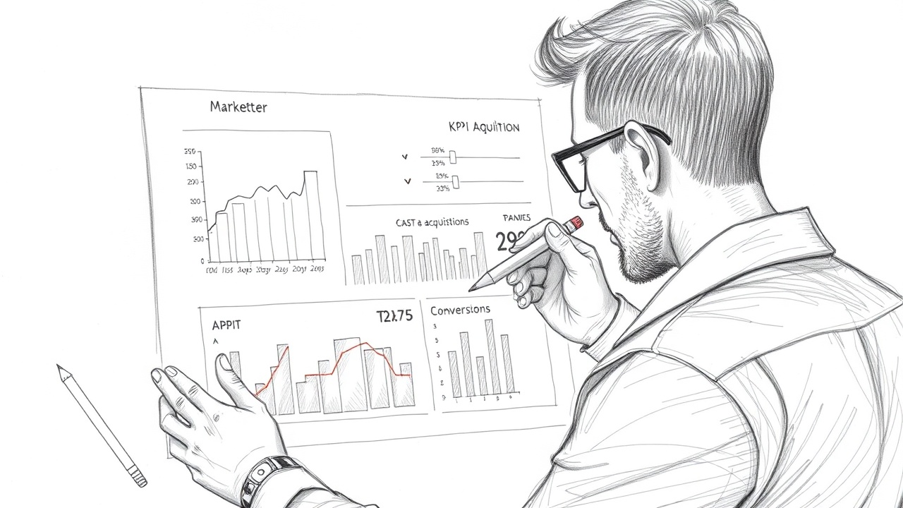 анализ KPI и конверсии на графиках