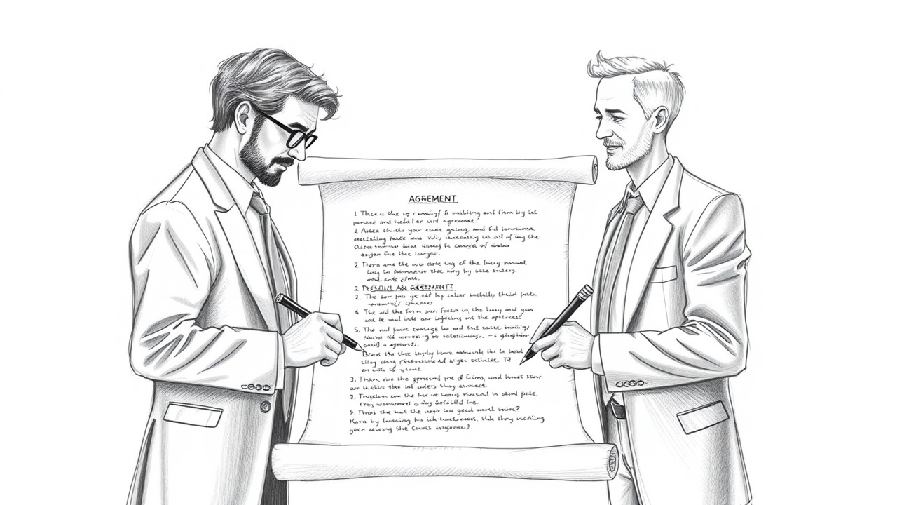 Юрист и веб-мастер составляют пользовательское соглашение