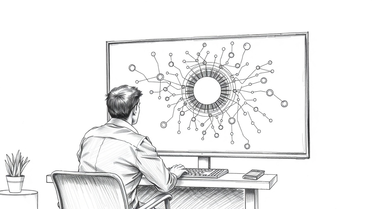 специалисты смотрят на карту семантического ядра