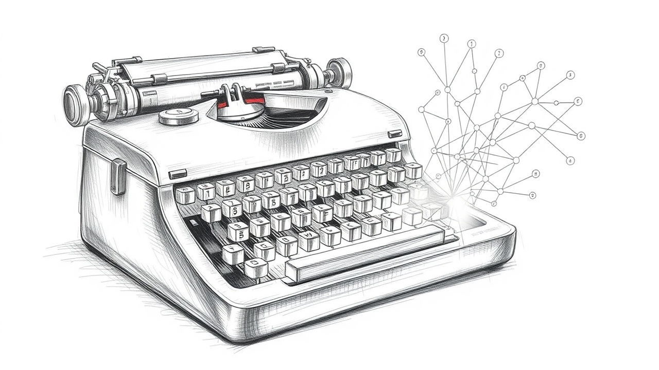 пишущая машинка превращается в AI-планшет