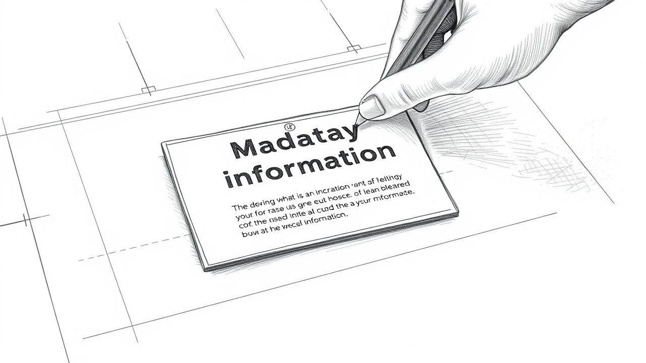 Размещение обязательной информации на макете сайта