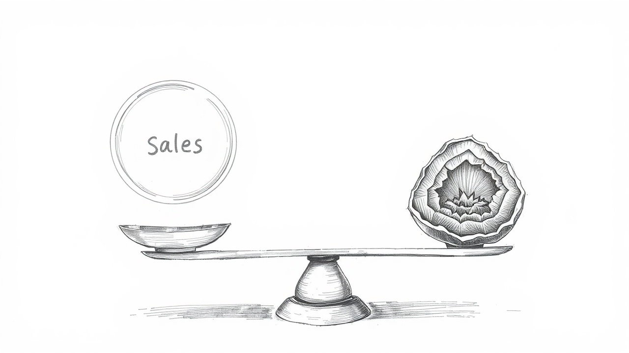 баланс между сиюминутными продажами и инвестициями в будущее