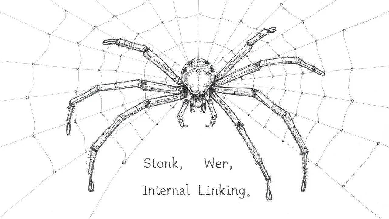 паук плетет паутину внутренних ссылок на сайте