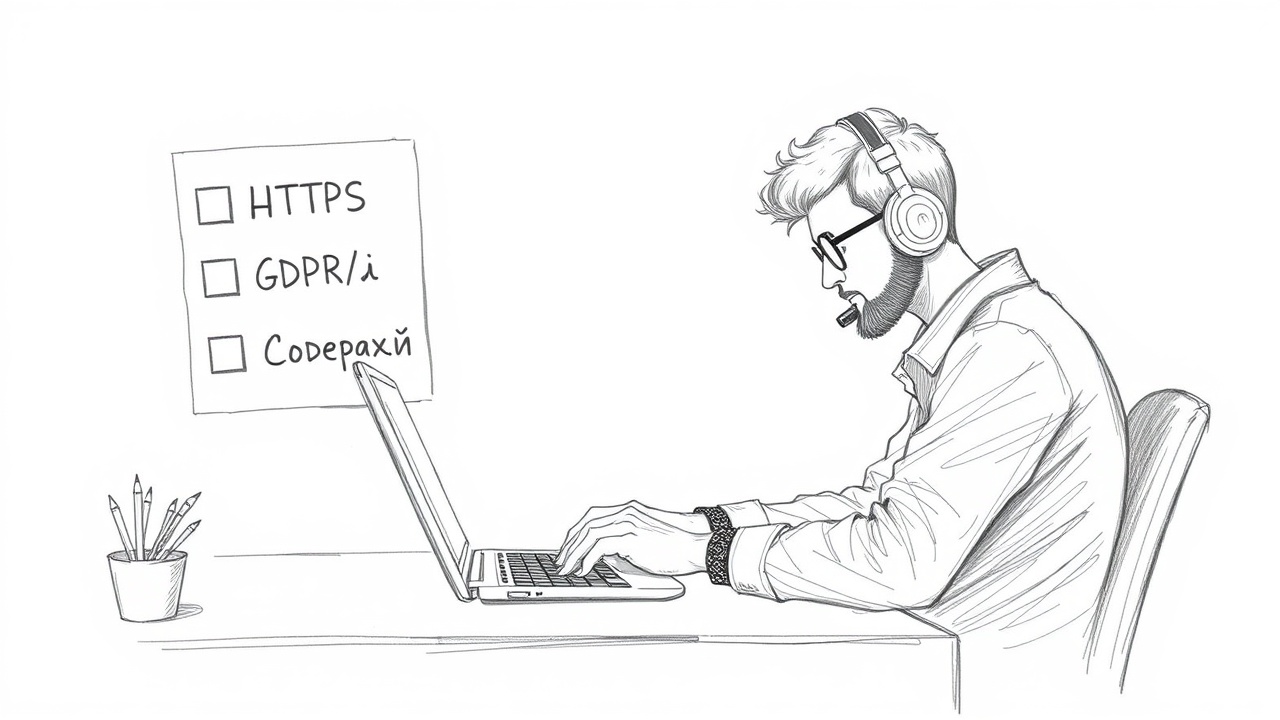 разработчик создает технически корректный сайт